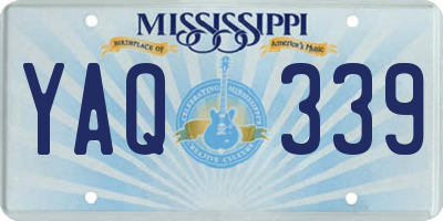 MS license plate YAQ339