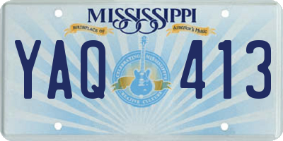 MS license plate YAQ413