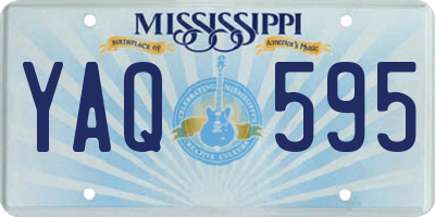 MS license plate YAQ595