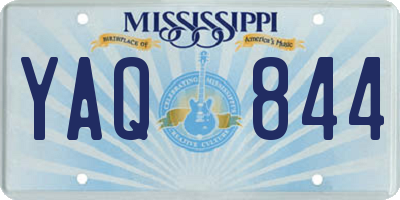 MS license plate YAQ844