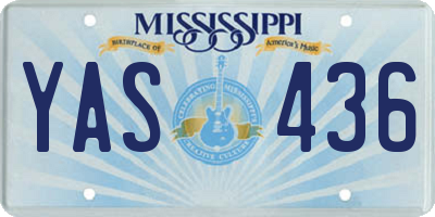 MS license plate YAS436