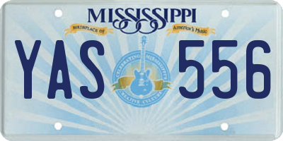MS license plate YAS556