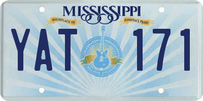 MS license plate YAT171