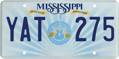 MS license plate YAT275