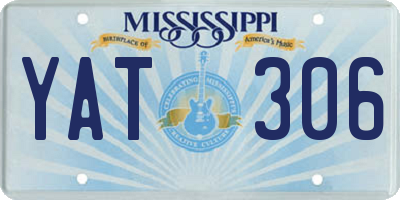 MS license plate YAT306