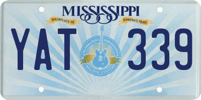 MS license plate YAT339