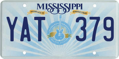 MS license plate YAT379