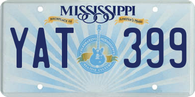MS license plate YAT399