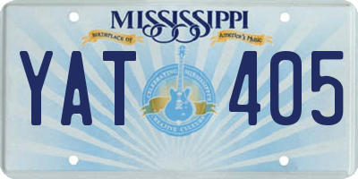 MS license plate YAT405