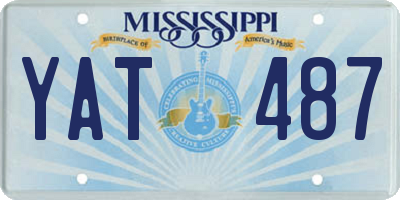 MS license plate YAT487