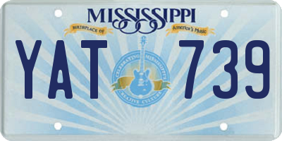 MS license plate YAT739