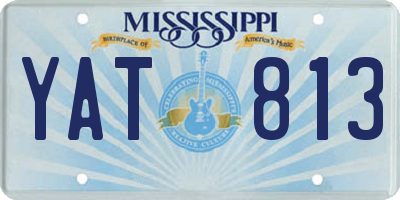 MS license plate YAT813
