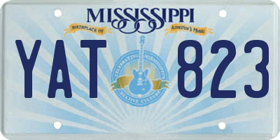 MS license plate YAT823