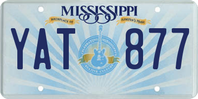 MS license plate YAT877
