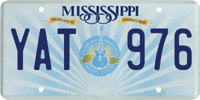 MS license plate YAT976