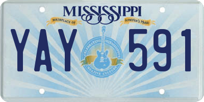 MS license plate YAY591