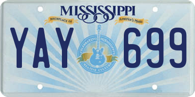 MS license plate YAY699