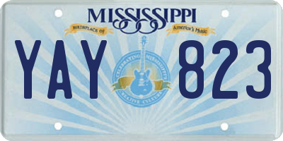 MS license plate YAY823