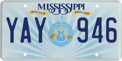 MS license plate YAY946