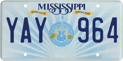 MS license plate YAY964