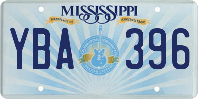 MS license plate YBA396
