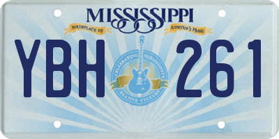 MS license plate YBH261