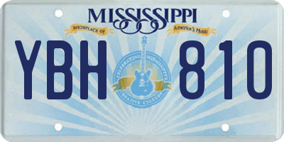 MS license plate YBH810