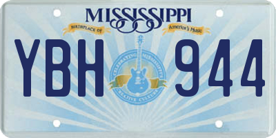 MS license plate YBH944