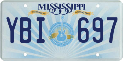 MS license plate YBI697