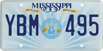 MS license plate YBM495