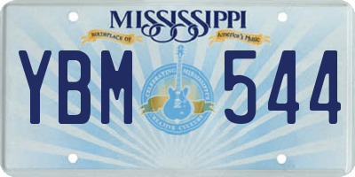 MS license plate YBM544