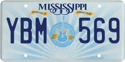 MS license plate YBM569