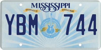 MS license plate YBM744