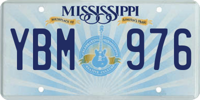 MS license plate YBM976