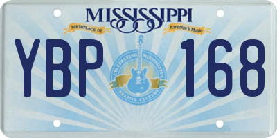 MS license plate YBP168