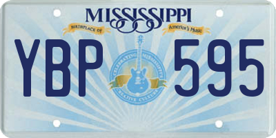 MS license plate YBP595