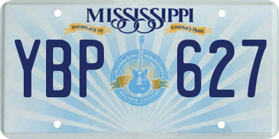 MS license plate YBP627