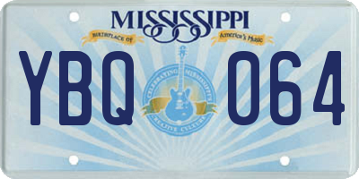 MS license plate YBQ064