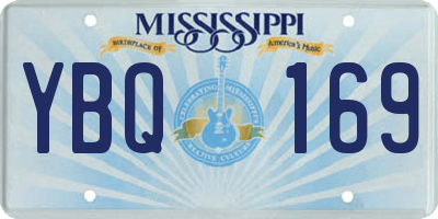 MS license plate YBQ169