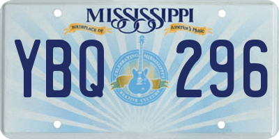 MS license plate YBQ296