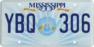 MS license plate YBQ306