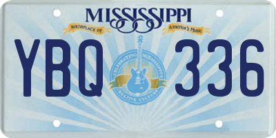 MS license plate YBQ336