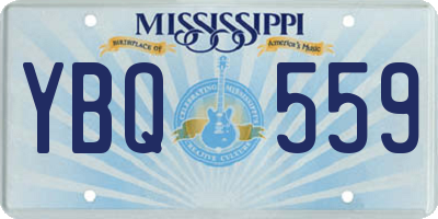 MS license plate YBQ559