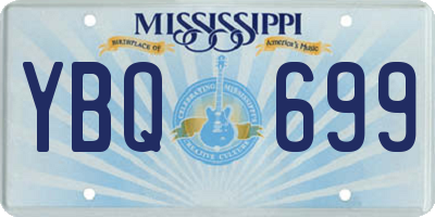 MS license plate YBQ699