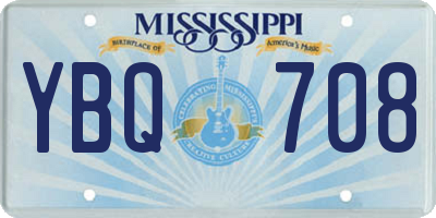 MS license plate YBQ708