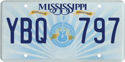 MS license plate YBQ797