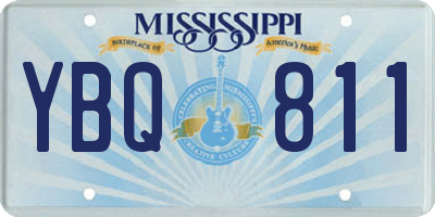MS license plate YBQ811