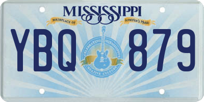 MS license plate YBQ879