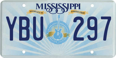 MS license plate YBU297