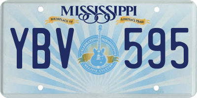MS license plate YBV595